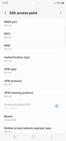 Press MMS port.