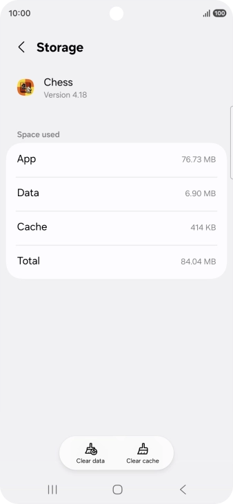 Press Clear cache.