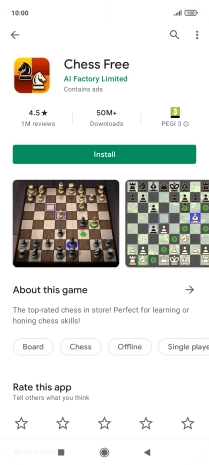 Press Install and follow the instructions on the screen to install the app.