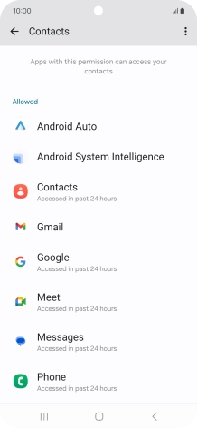 Press the required app. Press the required app.