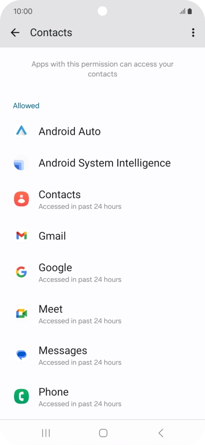 Press the required app. Press the required app.