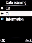 Select On to turn on the function. Select On to turn on the function.