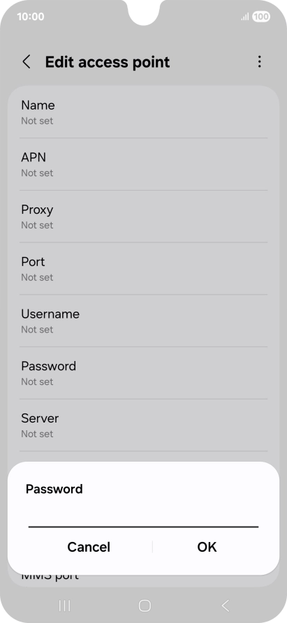 Key in wap and press OK. Key in wap and press OK.