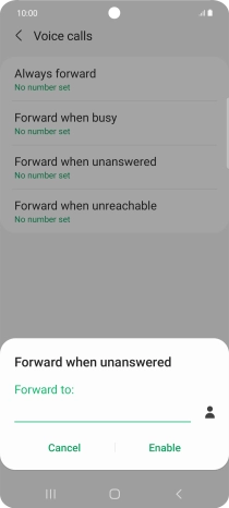 Key in +447836121121 and press Enable.