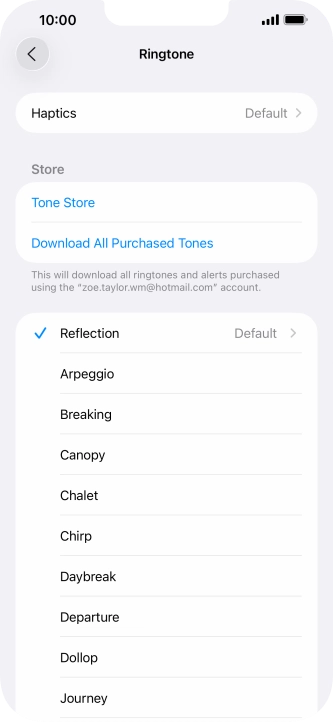 Press the required ring tones to hear them. Press the required ring tones to hear them.