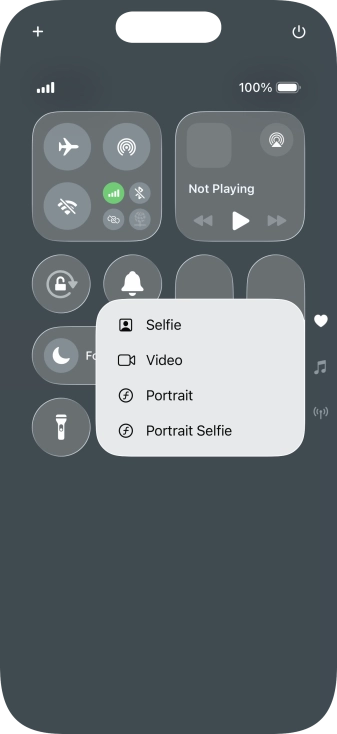 Press and hold the required function to see more actions. Press and hold the required function to see more actions.