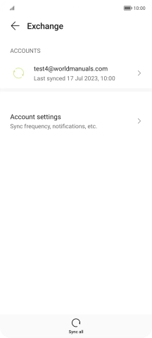 Press Account settings.