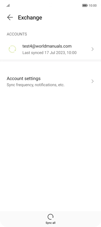 Press Account settings.