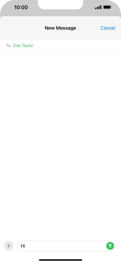 Press the send icon.
