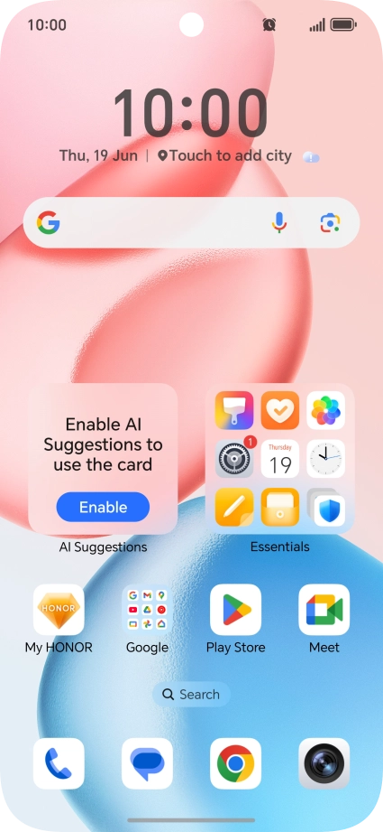 The alarm icon shows that the alarm is set. The alarm icon shows that the alarm is set.