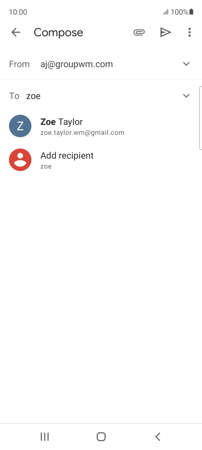 Press the required contact. Press the required contact.
