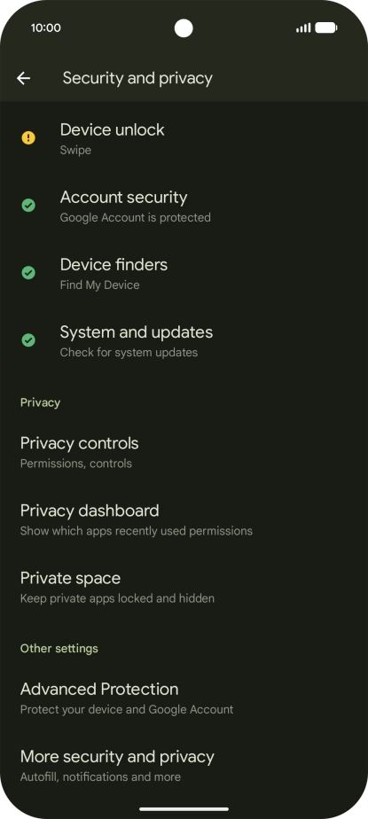 Press More security and privacy. Press More security and privacy.