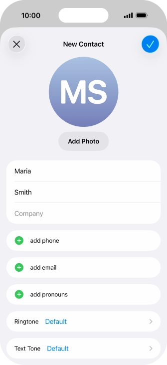 Press add phone.