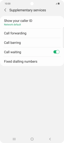 Press Fixed dialling numbers. Press Fixed dialling numbers.