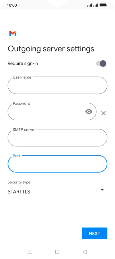 Press the drop down list below 