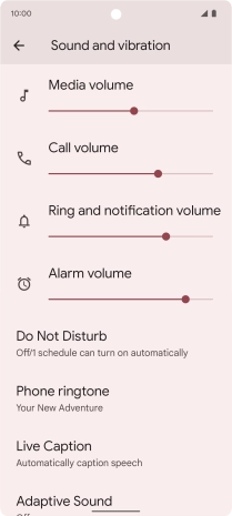 Press Phone ringtone. Press Phone ringtone.