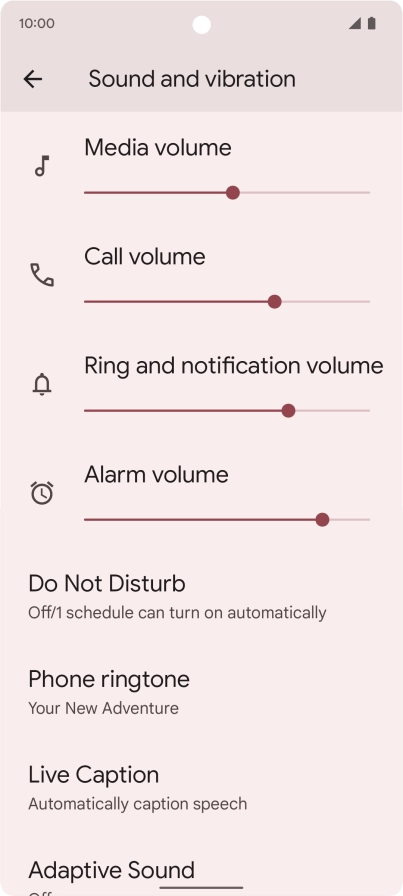Press Phone ringtone. Press Phone ringtone.