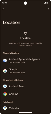 Press the required app. Press the required app.