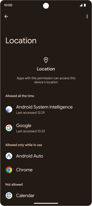 Press the required app. Press the required app.