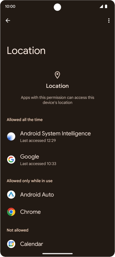 Press the required app. Press the required app.