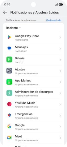Pulsa Gestionar todo. Pulsa Gestionar todo.