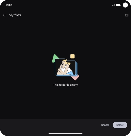 To create a new folder, press the new folder icon and follow the instructions on the screen to create a new folder. To create a new folder, press the new folder icon and follow the instructions on the screen to create a new folder.