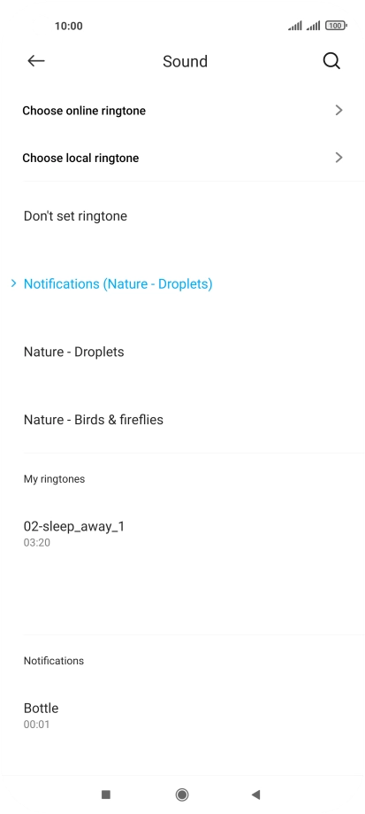 Press the required message tones to hear them. Press the required message tones to hear them.