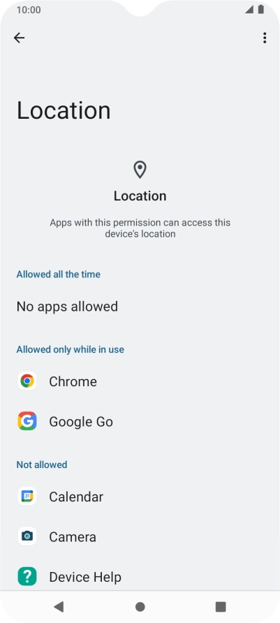 Press the required app. Press the required app.