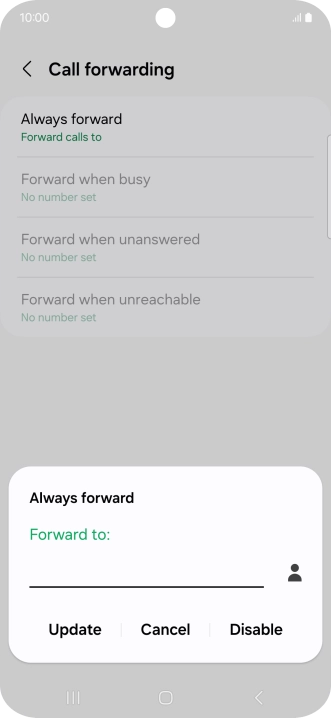 Press Disable.
