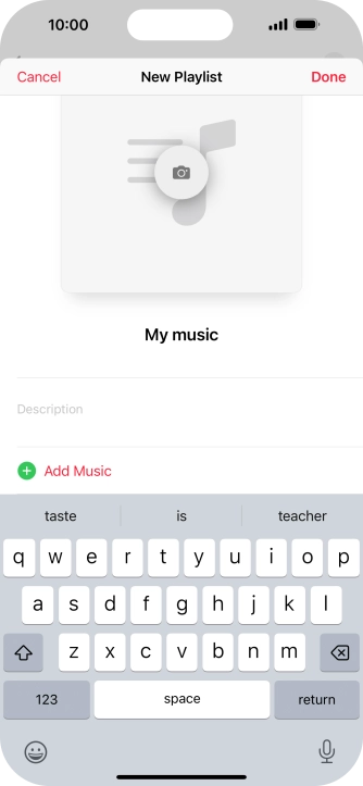 Press Add Music.
