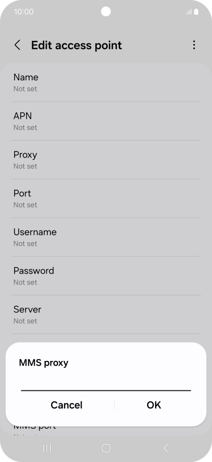 Key in 212.183.137.012 and press OK. Key in 212.183.137.012 and press OK.