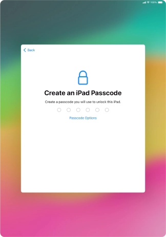 Press Passcode Options. Press Passcode Options.