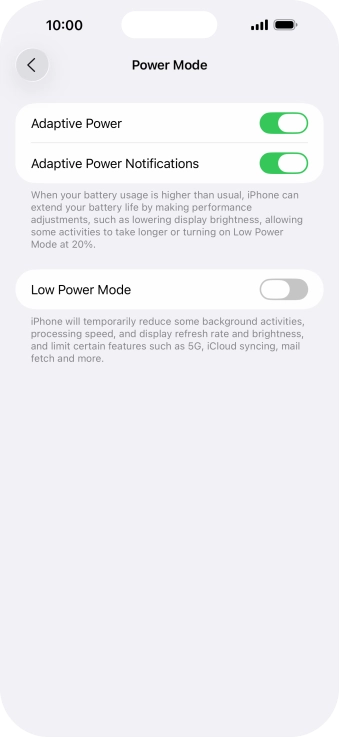 Press the indicator next to Press the indicator next to