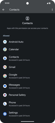 Press the required app. Press the required app.