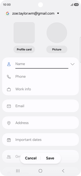 Press the address book drop down list. Press the address book drop down list.