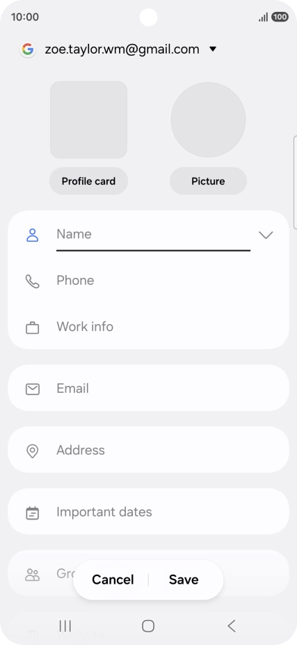 Press the address book drop down list. Press the address book drop down list.