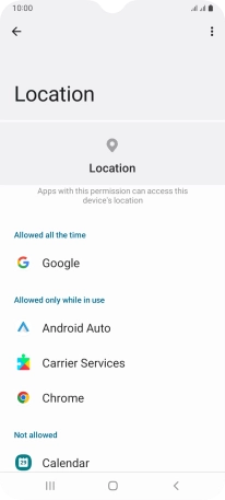 Press the required app. Press the required app.