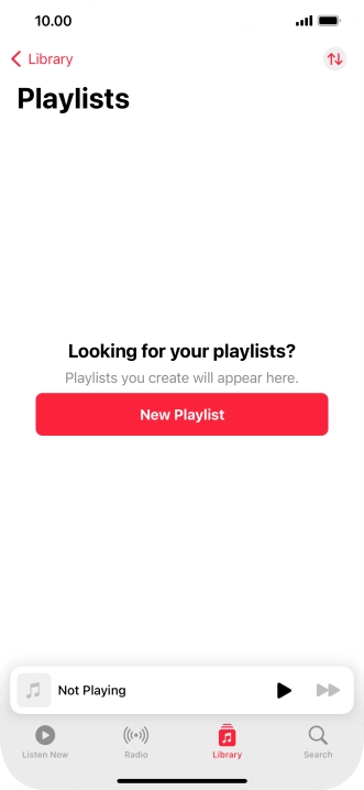 Press New Playlist.
