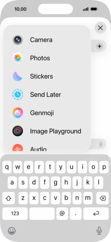 Press Genmoji.