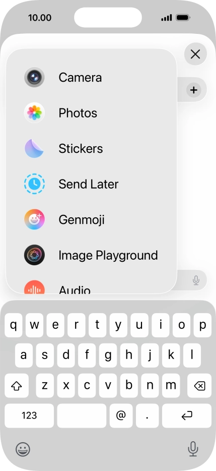 Press Genmoji.