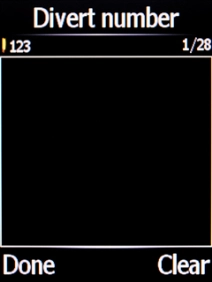 Key in +447836121121 and press the Navigation key.