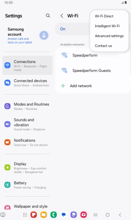 Press Intelligent Wi-Fi. Press Intelligent Wi-Fi.