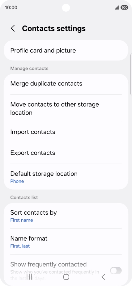 Press Import contacts. Press Import contacts.