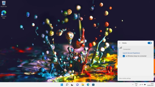 Click the desktop.