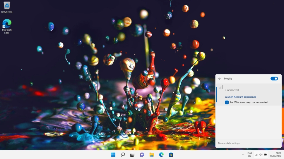 Click the desktop.