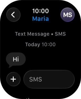 Press SMS.