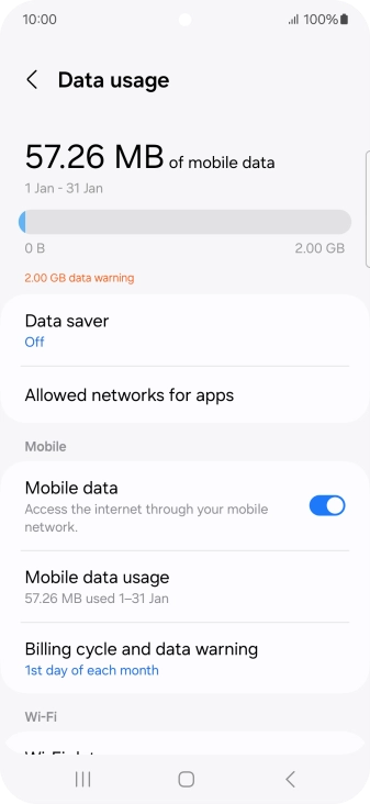 Press Data saver.