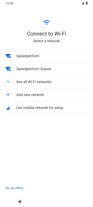 Press the required Wi-Fi network. Press the required Wi-Fi network.