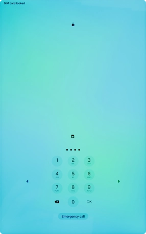 If your SIM is locked, key in your PIN and press OK. If your SIM is locked, key in your PIN and press OK.