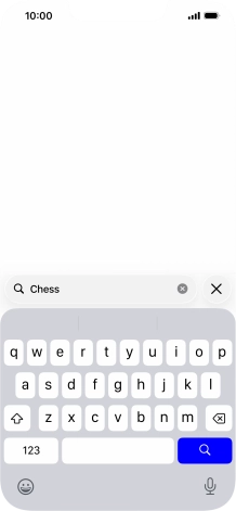 Press the search icon. Press the search icon.